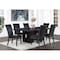 Global Furniture Usa Transitional Paper, Velvet D03 Dining Table + D03Dc Black 4506 - alternate 2